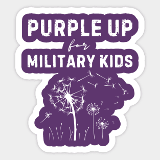 Purple Up for Military Kids - Month of the Military Child Sticker